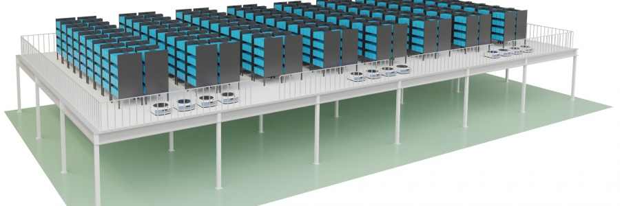 メザニン オートピッキングシステム（メザニン＋棚搬送ロボット）の販売を開始しました。