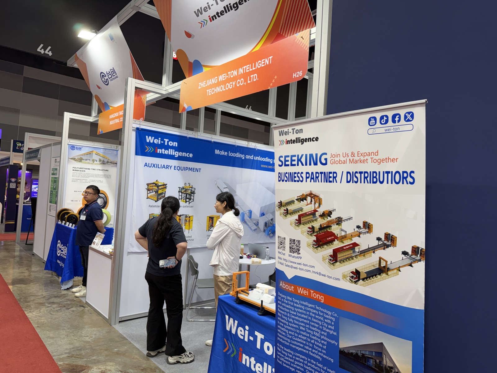 Zhejiang Wei-Ton Intelligent Technology の展示ブース